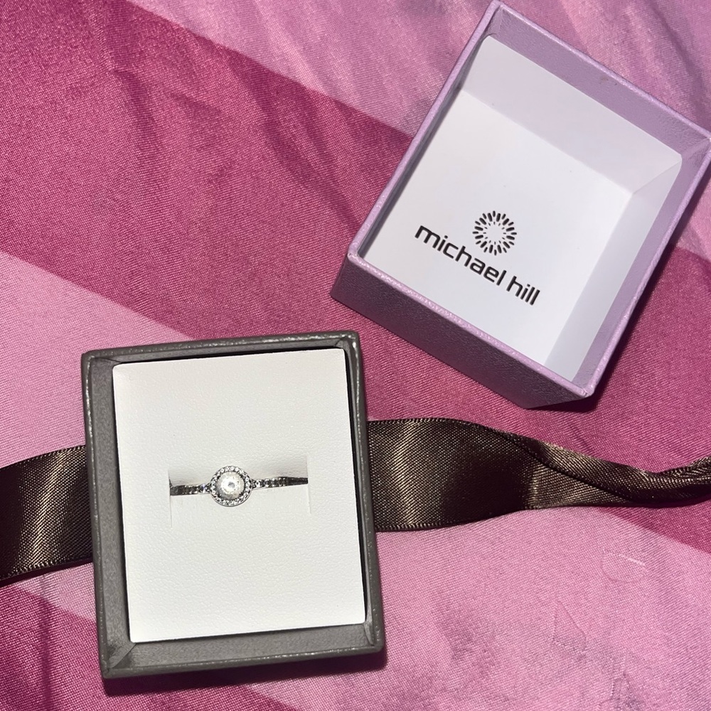 ‼️MICHAEL HILL Cubic Zirconia and Sterling Silver Ring